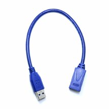 高品質 高信頼性 USB3.0 延長ケーブル[0.3m] ハイグレード ハイスピードケーブル 30cm Type-Aメス-Type-Aオス_画像2