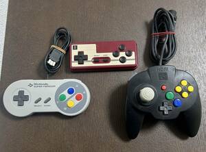 1円スタート 動作未確認 ジャンク品扱い Wii スーパーファミコン 風 ファミコン 風 ニンテンドー 64 コントローラー ホリ任天堂 