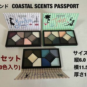 アイシャドウパレット　ブランドCOASTAL SCENTS PASSPORT 3点セット売り(各10色入り) 送料無料