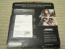 Bose QuietComfort 15 Acoustic Noise Cancelling headphones ノイズキャンセリングヘッドホン送料無料未開封断捨離_画像5