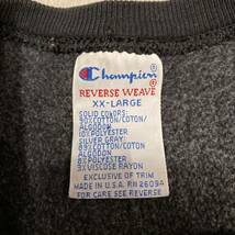 90's champion reverse マルチカラー XXL 中古 リバース リバースウィーブ チャンピオン 90s USA製 スウェット 刺繍タグ_画像5