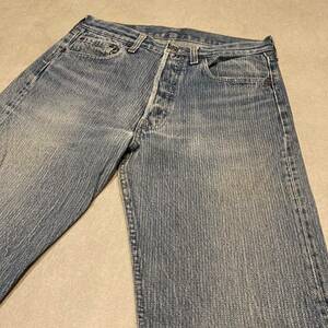 Levis 501 ストライプ USA製 30×34 リーバイス ジーンズ 中古 デニムパンツ ビンテージ