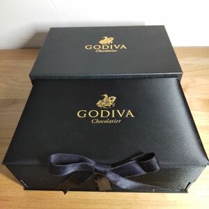 GODIVA ゴディバ 空き箱 引き出し付き小物入れ アクセサリー ジュエリー メイク ボックス サテン 黒 高級感 インテリア