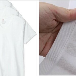 新品 (ヘインズ)Hanes 半袖Tシャツ 3枚パック Ｖネック 画像は使いまわしてます。サイズ LLですの画像3