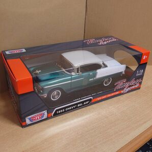 1/18 シボレーベルエアクーペ 1955 グリーンツートン Chevy Bel Air モーターマックス製