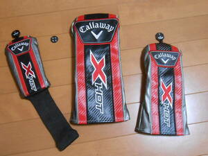 Callaway Callaway X -Hot Head Cover 3 -peece Set [Новый неиспользованный]]