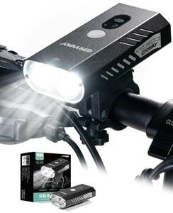 ERWAY 自転車 ライト 1600ルーメン USB充電式 LEDライト 未使用未開封品