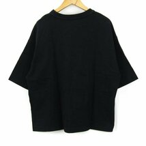 ティゴラ 半袖Tシャツ 無地 ビッグシルエット コットン100% レディース Mサイズ ブラック TIGORA_画像2