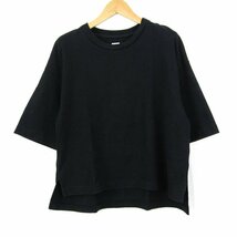 ティゴラ 半袖Tシャツ 無地 ビッグシルエット コットン100% レディース Mサイズ ブラック TIGORA_画像1