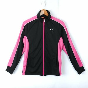  Puma Zip выше джерси one отметка Logo спортивная одежда женский M размер черный × розовый PUMA