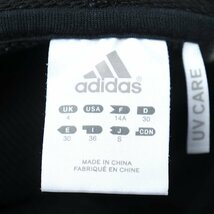 アディダス ジップアップパーカー スウェット スエット UVケア スポーツウエア レディース Sサイズ ブラック adidas_画像3