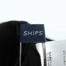 シップス ワイドパンツ ハイウエスト ストレッチ 日本製 ボトムス レディース 38サイズ ブラック SHIPS_画像3