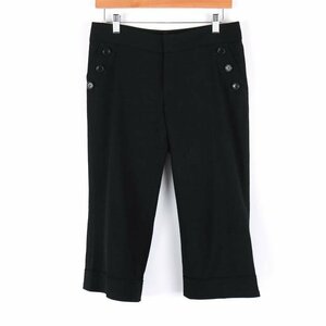  Untitled cropped pants wool . stretch made in Japan bottoms lady's 3 size black UNTITLED