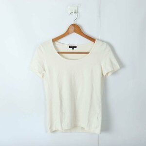  Indivi короткий рукав футболка tops cut and sewn простой world женский 38 размер белый INDIVI