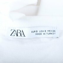 ザラ 半袖Ｔシャツ トップス 装飾 レディース Sサイズ ホワイト ZARA_画像3