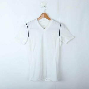 ティゴラ 半袖Tシャツ コンプレッションインナー メッシュ スポーツウエア メンズ Lサイズ ホワイト TIGORA