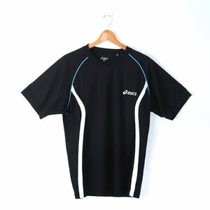 アシックス 半袖Tシャツ ワンポイントロゴ スポーツウエア 大きいサイズ メンズ Oサイズ ブラック asics