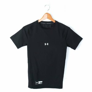 アンダーアーマー 半袖Tシャツ ロゴT ストレッチ スポーツウエア メンズ MDサイズ ブラック UNDER ARMOUR