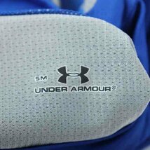 アンダーアーマー 半袖Tシャツ コンプレッションインナー バックロゴ スポーツウエア メンズ SMサイズ ブルー UNDER ARMOUR_画像3