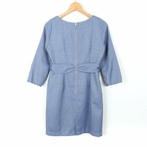 プロポーションボディ ドレッシング ワンピース 長袖 ドレス レディース 3サイズ ブルー PROPORTION BODY DRESSING_画像2