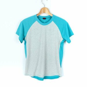 モンベル 半袖Tシャツ トップス カットソー スポーツウエア レディース Mサイズ グレー グリーン mont-bell