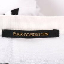 バンヤードストーム 半袖Tシャツ トップス カットソー ボーダー　 レディース 1サイズ ホワイト ブラック BARNYARDSTORM_画像3