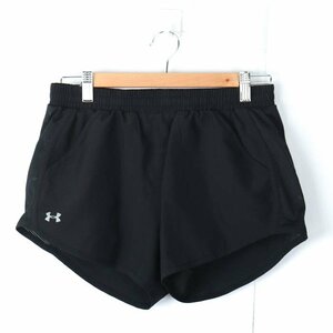 アンダーアーマー ショートパンツ 無地 ランニングウエア メンズ SMサイズ ブラック UNDER ARMOUR