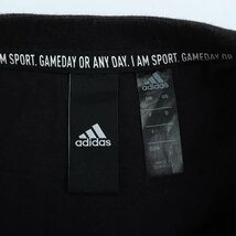 アディダス タンクトップ フロントロゴ スポーツウエア メンズ Mサイズ ブラック×ホワイト adidas_画像3