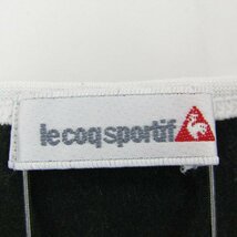 ルコックスポルティフ 半袖Tシャツ ロゴＴ スポーツウエア レディース Lサイズ ブラック×ブルー le coq sportif_画像3