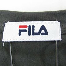 フィラ 半袖Tシャツ チュニック メッシュ スポーツウエア 大きいサイズ レディース LLサイズ ダークグレー FILA_画像3