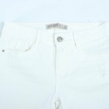 ザラベーシック デニムパンツ スキニー ジーンズ シンプル レディース 34サイズ ホワイト ZARA BASIC_画像4