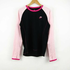 ナイキ 長袖Ｔシャツ トップス カットソー スポーツウエア レディース Lサイズ ブラック NIKE