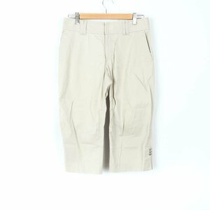  Untitled short pants half tapered world lady's 2 size beige UNTITLED