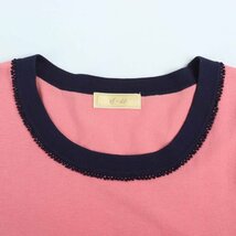 エフデ ニット セーター 半袖 トップス カットソー レディース 9サイズ ピンク ef-de_画像4