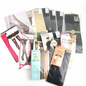  Gunze other knee on tights knee-high socks 13 point set pattern tights other together large amount box defect have lady's GUNZE etc.