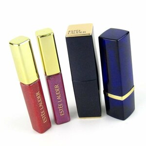 エスティーローダー 口紅等 ピュアカラーグロス他 未使用 4点セット まとめて コスメ レディース ESTEE LAUDER