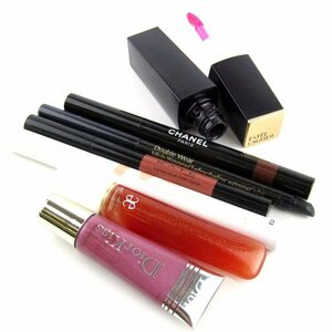  Chanel / Dior other eyeliner / lip gloss etc. 7 point set together large amount cosme lady's CHANELetc.