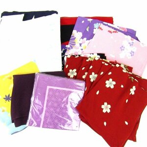  furoshiki etc. 15 point set unused have Tanba crepe-de-chine peace small articles together large amount exterior defect have lady's 