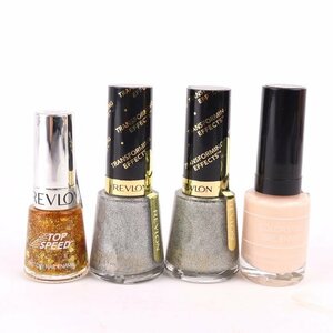 レブロン ネイルエナメル/トップコート 4点セット 未使用 まとめて コスメ レディース Revlon