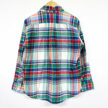 ラルフローレン 長袖シャツ チェック柄 ボタンダウン キッズ 男の子用 120サイズ ブルー×ホワイト×レッド RALPH LAUREN_画像2