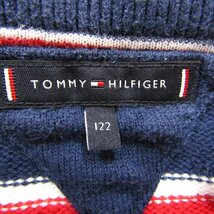 トミーヒルフィガー 長袖セーター クルーネックニット キッズ 男の子用 122サイズ レッド×イエロー×ネイビー TOMMY HILFIGER_画像3