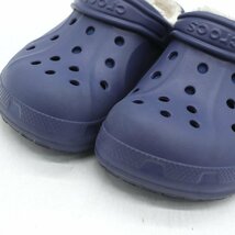 クロックス サンダル ボア 防寒 シューズ 靴 キッズ 男の子用 J2-4サイズ ネイビー Crocs_画像2