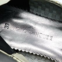 ギロファ スリッポン メッシュ フラットシューズ 靴 レディース 38サイズ オフホワイト GILOFA HOUSE_画像2