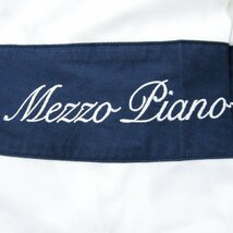 メゾピアノ 半袖ワンピース 切替デザイン ストライプ柄 キッズ 女の子用 M(150)サイズ ブルー×ホワイト mezzo piano_画像6