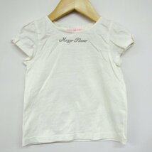 メゾピアノ 半袖Tシャツ 袖リボン キッズ 女の子用 100サイズ ホワイト mezzo piano_画像1
