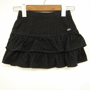  Mezzo Piano frill skirt dot pattern Kids for girl 120 size black mezzo piano