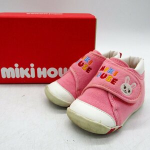 ミキハウス スニーカー スリッポン ローカット ブランド 靴 シューズ 日本製 ベビー 女の子用 12サイズ ピンク MIKI HOUSE