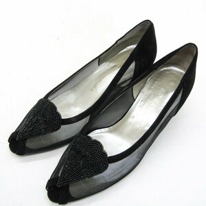ペル・カテリーナ パンプス メッシュ 靴 シューズ 日本製 黒 レディース 23.5サイズ ブラック PER CATERINA