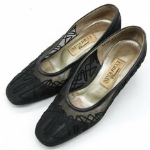 ニナリッチ パンプス メッシュ ブランド 靴 シューズ 日本製 黒 レディース 35サイズ ブラック NINA RICCI_画像1