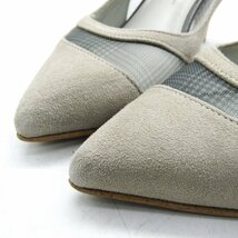 ダイアナ パンプス ハイヒール スウェード ブランド 靴 シューズ 日本製 レディース 22.5サイズ グレー DIANA_画像2